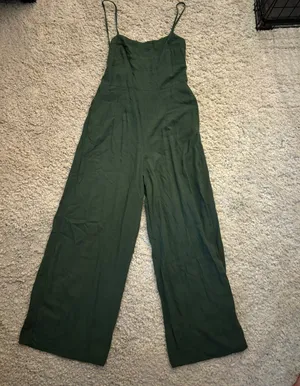 Francesca's Mi Ami Linen Jumpsuit thumbnail 3