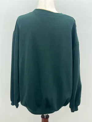 Vintage 90s Basic Editions Teddy Bear Graphic Green Womens Sweatshirt Large thumbnail 4