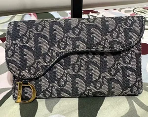 Christian Dior Denim 'Saddle' Wallet thumbnail 1