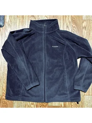 Columbia Women's Black Fleece Full Zip Coat Size 2X thumbnail 3