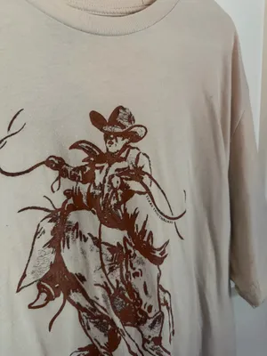 Western Tee Tan Size XL thumbnail 2