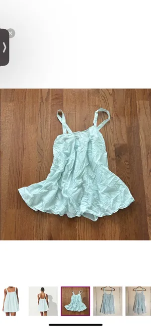 NWT Skims Voile Mini Dress in Frost Size S thumbnail 2
