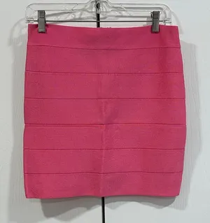 Bebe pink bandage skirt thumbnail 1