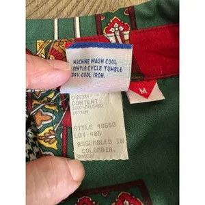Vintage Tail Golf All-Over Print Full Zip Jacket 100% Brushed Cotton Size Medium thumbnail 5