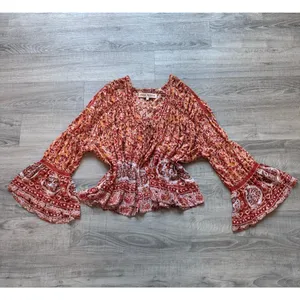 Free People Lorriane Tiered Kimono with Bonus Tank Small Boho Hippie Flowy NWOT thumbnail 5