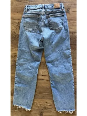 American Eagle Outfitters Curvy Stovepipe Mid Rise Jeans Medium Wash Women's 00 thumbnail 2
