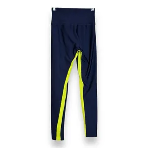 Peloton Blue And Yellow Workout Leggings Size M‎ Compression High Waist thumbnail 3