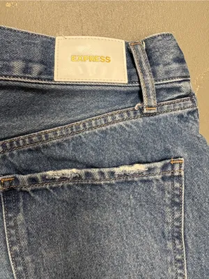 Express Distressed High Rise Wide Leg Crop Jeans Womens 2 Regular thumbnail 8