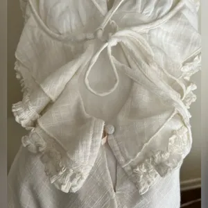 Free People Love Forever Mini Dress in Ivory thumbnail 9