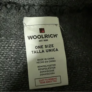 Woolrich Gray Blanket Shawl Poncho Wrap One‎ Size Warm Comfy Soft Cozy thumbnail 3