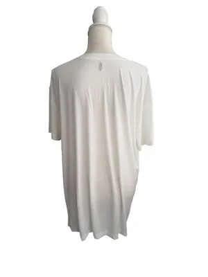 FREE PEOPLE Movement White Tunic Lightweight Tee Size XS NEW NWT thumbnail 6