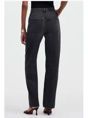 MADEWELL The‎ Rail Straight Leg Jean, Size 6 (28" Waist), Black, NWT thumbnail 2