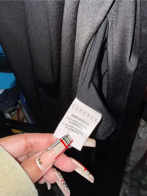 ELLIATT Brynn Black Satin Halter Cutout Maxi Gown Womens XS EUC thumbnail 12