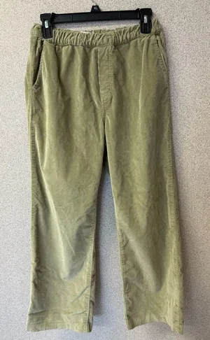 Zara Women‎ Size 2 Sage Green Corduroy Pockets Casual Trouser Pants thumbnail 1