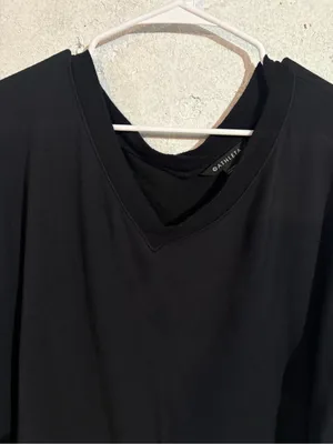 Athleta V-Neck Long Sleeve Tee | Size: Medium thumbnail 2