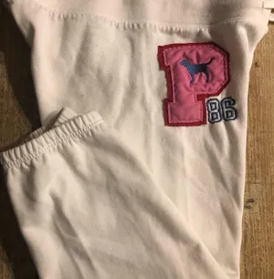 PINK Vintage crop jogger thumbnail 1