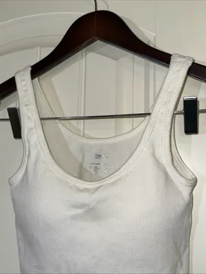 Pro-Fit Seamless Ribbed Sports Bra L NWOT White thumbnail 2