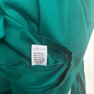 S'edge‎ Poplin Wrap Dress L Emerald Green Puff Sleeve Career Chic Classic thumbnail 6