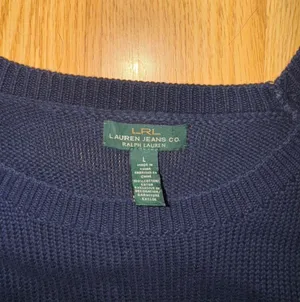 Vintage Navy Blue Ralph Lauren Sweater With Eagle Design  thumbnail 2