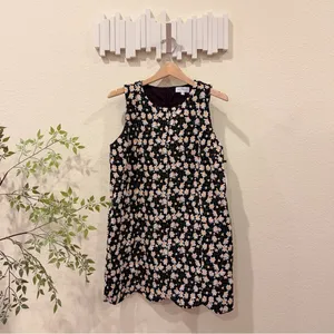 Lost + Wander Chamomile Hills Mini Shift Dress Black White Floral Size M NWT thumbnail 2