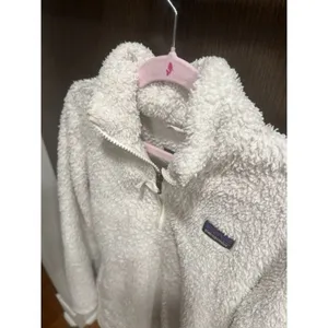 Patagonia Los Gatos 1/4 Zip Sherpa Fleece Pullover Sweatshirt Birch White XL thumbnail 2