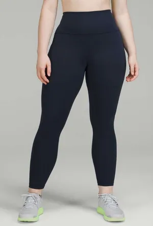 Lululemon Wunder Train High-Rise Tight with Pockets 28" True Navy Size 6 thumbnail 1