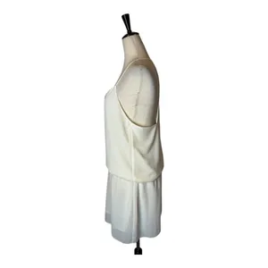 Haute Hippie Caitlyn Dress Women Medium Ivory‎ Mirage Strappy Back Micro Mini thumbnail 7