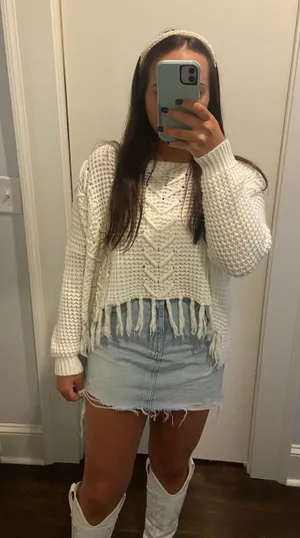 Boutique Fringe Sweater thumbnail 2