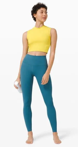 Lululemon Sweat Intention Tank Yellow Serpentine thumbnail 1