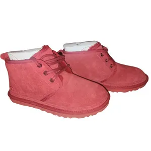 UGG Neumel Chukka Boots Suede Lace Up Casual‎ Shoes Red Clay thumbnail 2