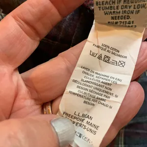 LL Bean Shirt Women Medium M Gray Scotch Plaid Flannel Slightly Fitted Top thumbnail 6