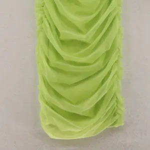 Oh Polly Ruched Mesh Corset Mini Dress Womens Size‎ 0 Lime Green Neon Party thumbnail 10