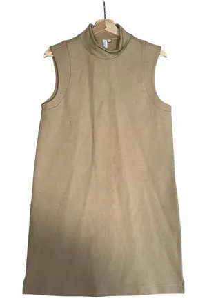 NEW Los Angeles Atelier + Other Stories Women Sz XS Brown Organic Cotton Dress thumbnail 1