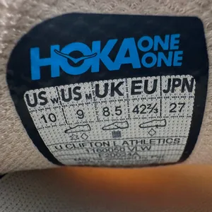 Hoka One One Clifton Athletics Beige Running Shoes Sneakers‎ US 10 vanilla wheat thumbnail 7