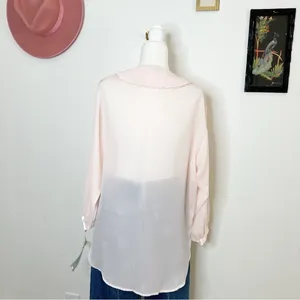Vintage Etienne NWT Dead stock Pink Floral Embellished Top S thumbnail 7