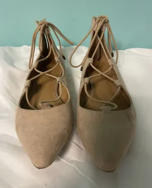 Nine‎ West Womens Signmeup Lace-Up Ballet Flats Leather Shoes Size 8M S-351 thumbnail 1