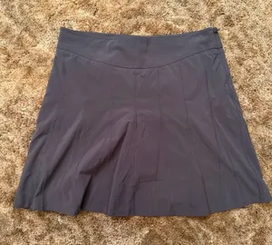 Athleta Wear About Pleated Active Skort Gray Tennis Golf Skirt Athleisure EUC thumbnail 1