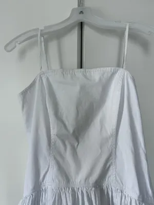 Madewell Cotton Drop Waist Poplin Maxi Dress thumbnail 6