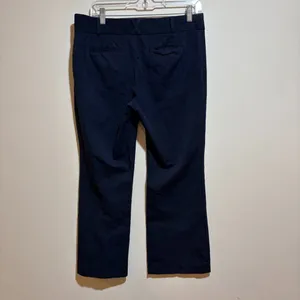 Anthropologie Size 8 The Essential Flare Dress Pants Trousers Navy Blue thumbnail 7