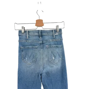 Mother‎ The Hustler Ankle Fray Understudy Distressed Crop Flare Jeans Size 24 thumbnail 9