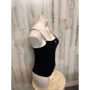 Tommy Jeans Bodysuit Black Size M Logo Strap One Piece NWT thumbnail 5
