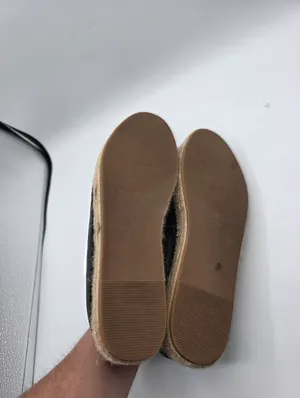 GAP Womens Espadrilles Black Leather Shoes Size 10 - 11 Natural Neutral Preppy thumbnail 4