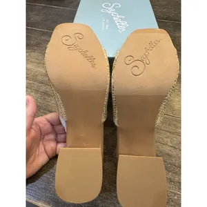 Seychelles Adapt Raffia Mules Sandal Natural Size 9 ‎ Beachy Coastal Neutral thumbnail 7