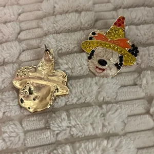 New Disney Earings Rhinestones Unique MINNIE MICKIE thumbnail 3