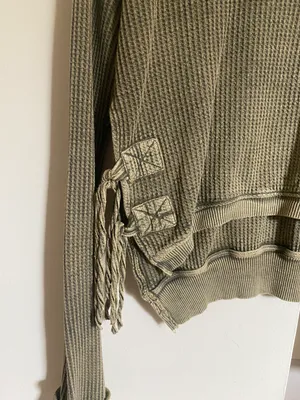 Free People Waffle Long Sleeve thumbnail 2