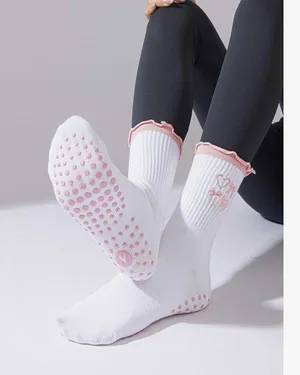 Pilates Grip Socks White thumbnail 2