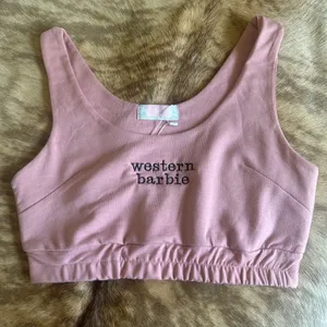 Pink Western Barbie Top SZ M thumbnail 1