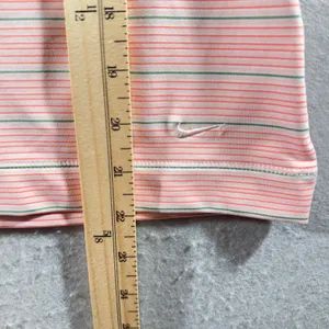 1161 | Nike Golf Fit Dry Striped Performance Polo‎ Shirt Pink Women XL thumbnail 5