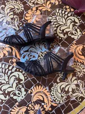 IMPO Stretch Elastic Strappy kitten Heels Sz: 8.5 thumbnail 4