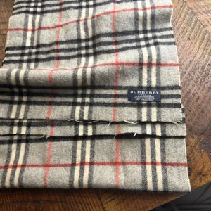 Burberry 100% cashmere vintage scarf - Burberry nova check gray scarf thumbnail 3